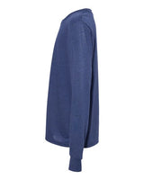 Bella + Canvas 3501Y Youth Jersey Long-Sleeve T-Shirt #color_NAVY TRIBLEND
