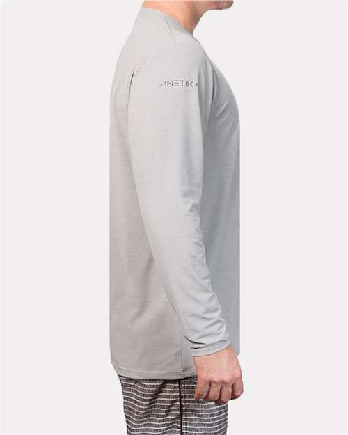 ANETIK MVLPRL8 Low Pro Tech Long Sleeve T-Shirt #color_Alloy Heathered