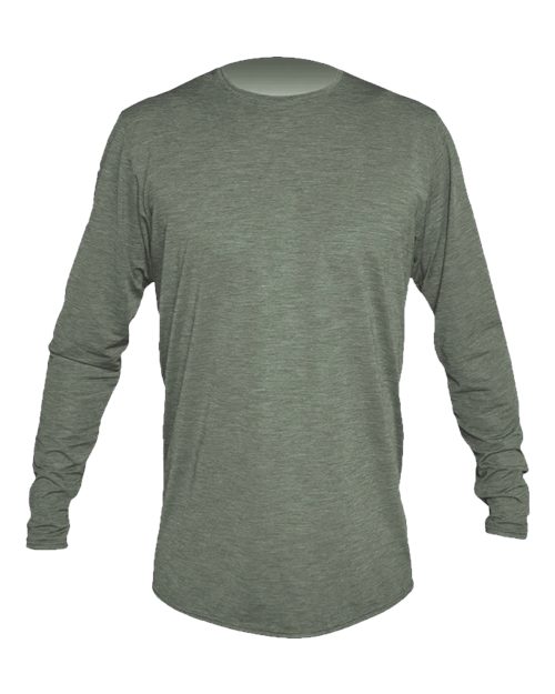 ANETIK MVLPRL8 Low Pro Tech Long Sleeve T-Shirt #color_Dark Olive Heathered