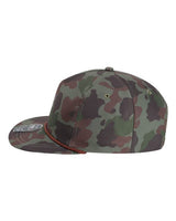 Imperial DNA010 The Aloha Rope Cap #color_Frog Skin Camo/ Green