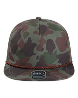 Imperial DNA010 The Aloha Rope Cap #color_Frog Skin Camo/ Green