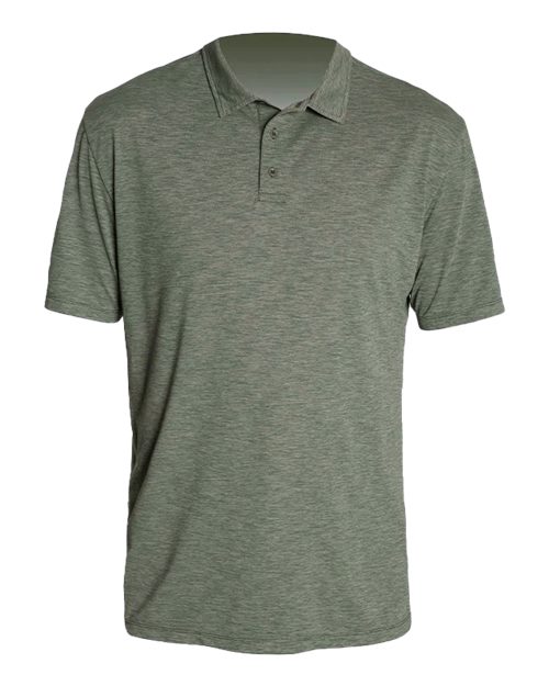 ANETIK MPLPRS0 Low Pro Tech Polo #color_Dark Olive Heathered