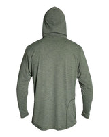 ANETIK MVLPRH8 Low Pro Tech Hooded Long Sleeve T-Shirt #color_Dark Olive Heathered
