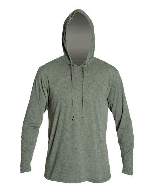 ANETIK MVLPRH8 Low Pro Tech Hooded Long Sleeve T-Shirt #color_Dark Olive Heathered