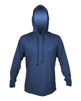 ANETIK MVLPRH8 Low Pro Tech Hooded Long Sleeve T-Shirt #color_Navy Heathered