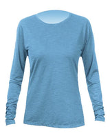 ANETIK WSBRZL0 Women's Breeze Tech Long Sleeve T-Shirt #color_Bahama Heathered
