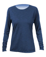 ANETIK WSBRZL0 Women's Breeze Tech Long Sleeve T-Shirt #color_Navy Heathered