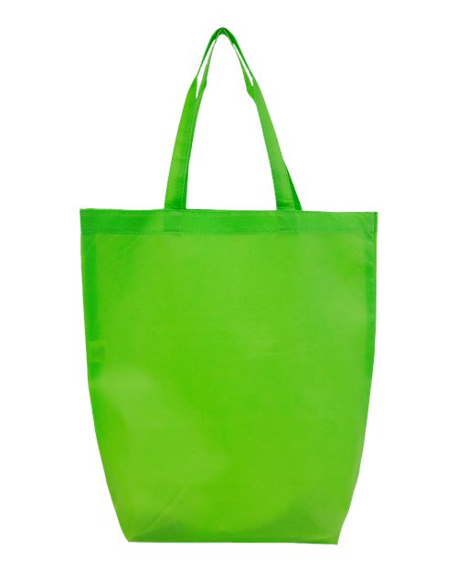 Q-Tees Q1251 Non-Woven Gusset Bottom Tote #color_Lime Green