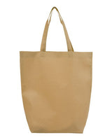 Q-Tees Q1251 Non-Woven Gusset Bottom Tote #color_Natural