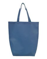 Q-Tees Q1251 Non-Woven Gusset Bottom Tote #color_Navy