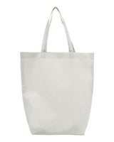 Q-Tees Q1251 Non-Woven Gusset Bottom Tote #color_White