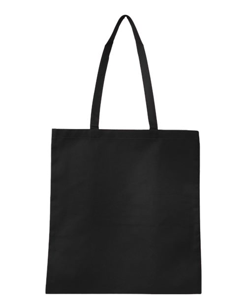 Q-Tees Q126300 Non-Woven Tote Bag #color_Black