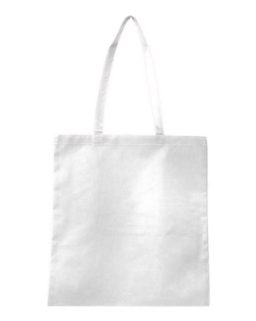 Q-Tees Q126300 Non-Woven Tote Bag #color_White