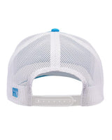 The Game GB452E Everyday Trucker Cap #color_Aqua Blue/ White