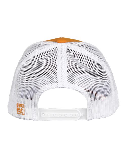 The Game GB452E Everyday Trucker Cap #color_Athletic Gold/ White