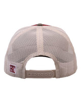 The Game GB452E Everyday Trucker Cap #color_Cinnamon Red/ Olive Green/ Stone