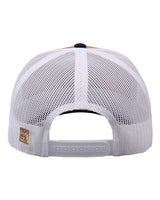 The Game GB452E Everyday Trucker Cap #color_Mustard Yellow/ Navy/ White