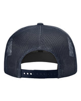 Richardson 511 Wool Blend Flat Bill Trucker Cap #color_Navy/ Navy