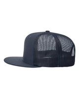 Richardson 511 Wool Blend Flat Bill Trucker Cap #color_Navy/ Navy