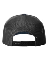Richardson 112PFP Five-Panel Printed Trucker Cap #color_Admiral Duck Camo/ Black