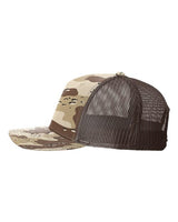 Richardson 112PFP Five-Panel Printed Trucker Cap #color_Desert Camo/ Brown