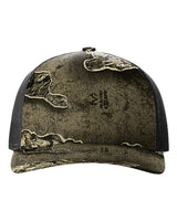 Richardson 112PFP Five-Panel Printed Trucker Cap #color_Realtree Escape/ Black