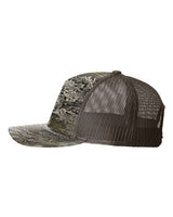 Richardson 112PFP Five-Panel Printed Trucker Cap #color_Realtree Max-1/ Brown
