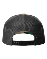 Richardson 112PFP Five-Panel Printed Trucker Cap #color_Green Camo/ Black