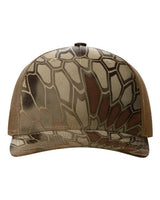 Richardson 112PFP Five-Panel Printed Trucker Cap #color_Kryptek Highlander/ Buck