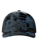 Richardson 112PFP Five-Panel Printed Trucker Cap #color_Kryptek Neptune/ Black