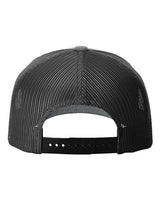 Richardson 112FPR Five-Panel Trucker with Rope Cap #color_Heather Grey/ Black