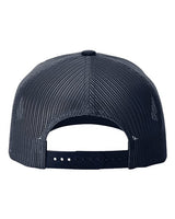 Richardson 112FPR Five-Panel Trucker with Rope Cap #color_Navy/ White