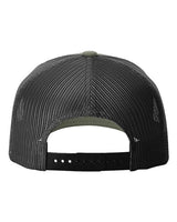 Richardson 112FPR Five-Panel Trucker with Rope Cap #color_Loden Green/ Black