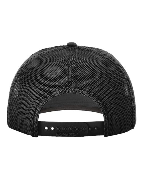 Richardson 112WF Fremont Trucker Cap #color_Charcoal/ Black