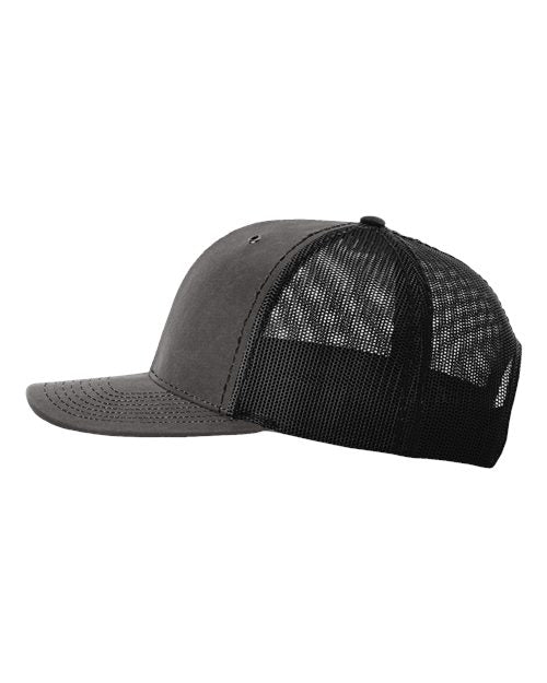 Richardson 112WF Fremont Trucker Cap #color_Charcoal/ Black