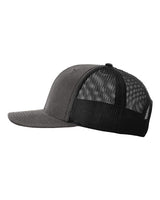 Richardson 112WF Fremont Trucker Cap #color_Charcoal/ Black