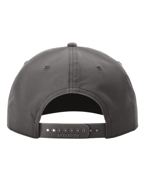 Richardson 258 Five Panel Classic Rope Cap #color_Dark Grey/ White