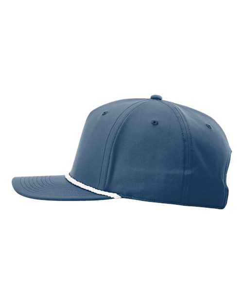 Richardson 258 Five Panel Classic Rope Cap #color_Light Blue/ White