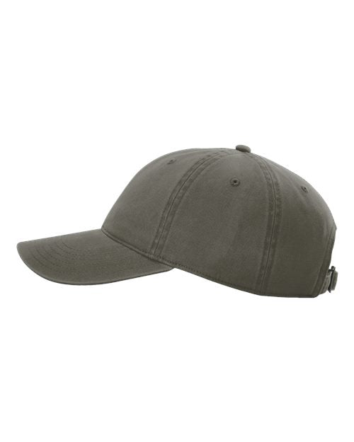 Richardson 326 Peach Twill Dad Hat #color_Army Green