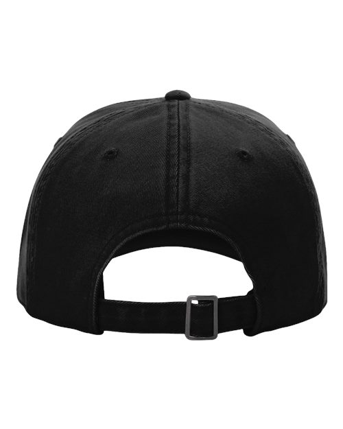 Richardson 326 Peach Twill Dad Hat #color_Black