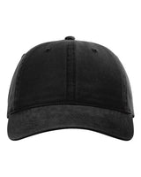 Richardson 326 Peach Twill Dad Hat #color_Black