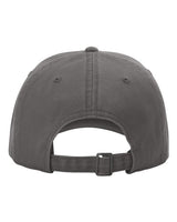 Richardson 326 Peach Twill Dad Hat #color_Charcoal