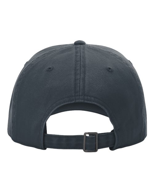 Richardson 326 Peach Twill Dad Hat #color_Navy