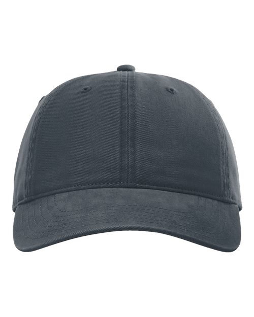 Richardson 326 Peach Twill Dad Hat #color_Navy