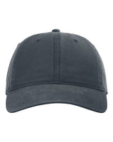 Richardson 326 Peach Twill Dad Hat #color_Navy