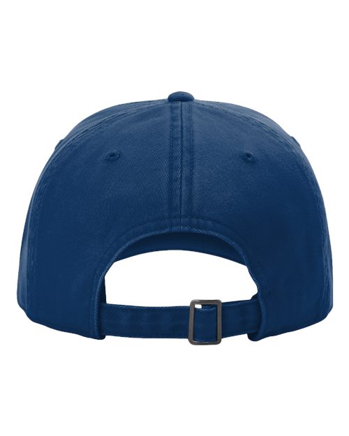Richardson 326 Peach Twill Dad Hat #color_Royal