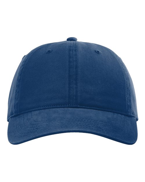 Richardson 326 Peach Twill Dad Hat #color_Royal