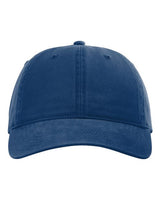 Richardson 326 Peach Twill Dad Hat #color_Royal