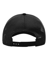 Richardson 111 Garment-Washed Trucker Cap #color_Black