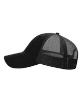 Richardson 111 Garment-Washed Trucker Cap #color_Black